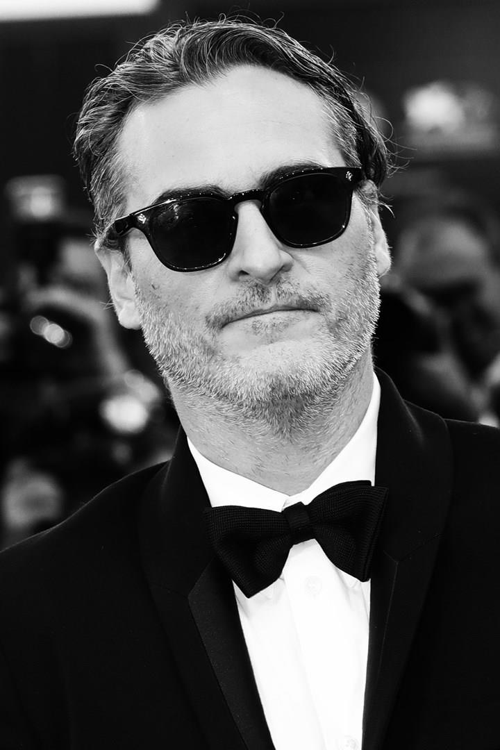 Joaquin Phoenix Primo piano di Joaquin Phoenix in bianco e nero