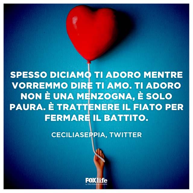 Citazione sul ti adoro Palloncino a forma di cuore