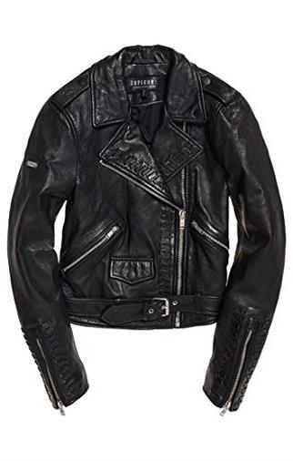 Giacca in pelle nera