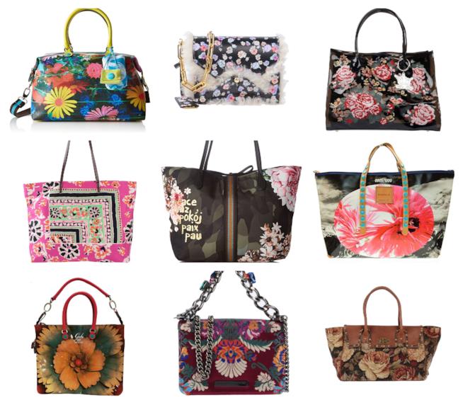 Borse a tema floreale di moda per l'autunno inverno 2018-19 A fiori, le borse di tendenza autunno inverno 2018-19