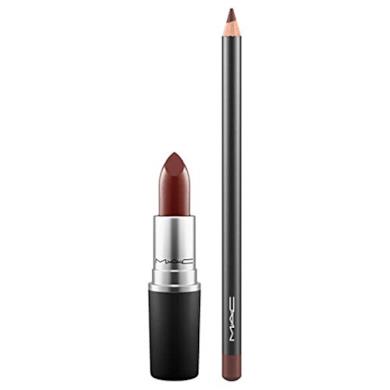 Mac lip Duo in antique velvet e chestnut