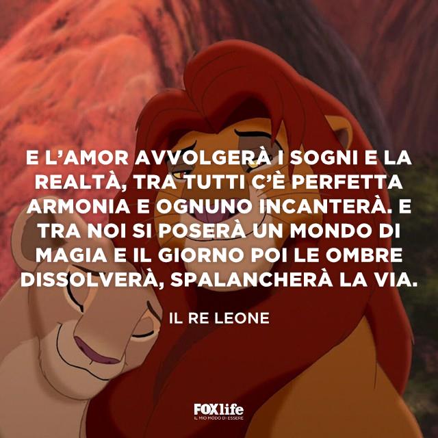 Citazione romantica del Re Leone Primo piano Re Leone e leonessa
