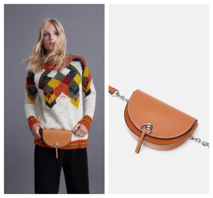 Marsupio in pelle di tendenza per l'autunno 2018 Borsa in stile marsupio di moda per l'autunno 2018