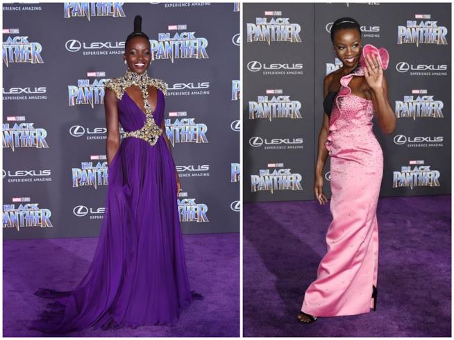 Lupita Nyong'o e Danai Gurira hanno incantato i fotografi alla prèmiere di Black Panther Lupita Nyong'o e Danai Gurira