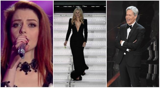 Sanremo 2018: i primi trend Un collage tra look di Sanremo prima serata