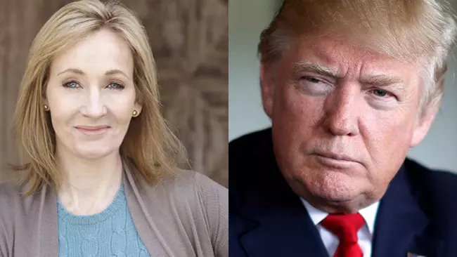 J.K. Rowling attacca il Presidente Trump a causa di una fake news J.K. Rowling e Donald Trump