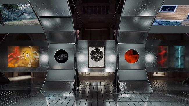 Scenografia mostra Un volo su Solaris