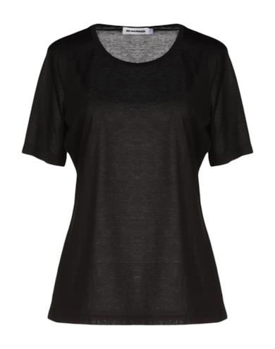 T-shirt nera in Jersey