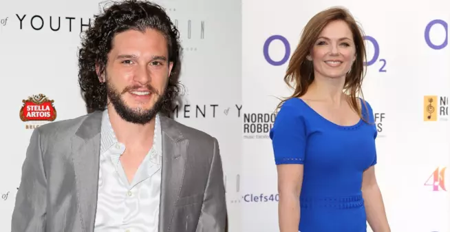 Kit Harington e Geri Halliwell L'attoreKit Harington e la cantante Geri Halliwell