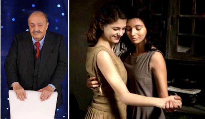 Maurizio Costanzo dice la sua su L'amica geniale Collage tra Maurizio Costanzo e L'amica geniale