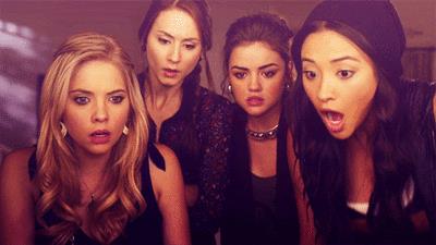 Pretty Little Liars, teen drama ispirato alla saga di Sara Shepard Hanna Marin, Spencer Hastings, Aria Montgomery ed Emily Fields