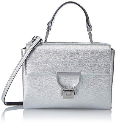 Borsa a spalla argentata