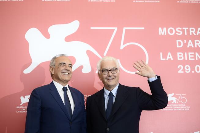 Venezia 75: è stato firmato il nuovo protocollo per la parità di genere Il direttore Mostra del cinema Alberto Barbera e il presidente Biennale Paolo Baratta