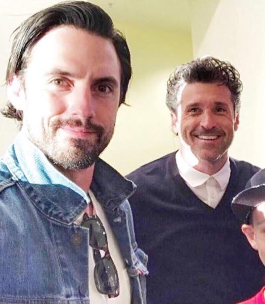 Milo Ventimiglia e Patrick Dempsey insieme in un'immagine Milo Ventimiglia e Patrick Dempsey posano per una foto