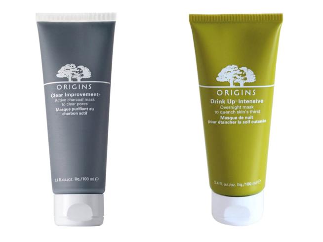 Machere viso in crema Origins Clear Improvement Mask e Drink Up Mask