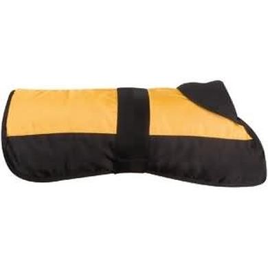 Cappotto nero e giallo