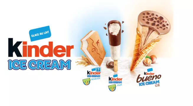 Arrivano in Italia i gelati Kinder I gelati Kinder