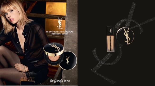 Le cushion encre de peau Monogram edition Yves Saint Laurent Fondotinta in edizione limitata primavera 2018 Le cushion encre de peau Monogram Ysl
