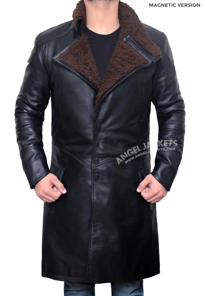 Cappotto Ryan Gosling Cappotto di finta pelle identico a quello di Blade Runner