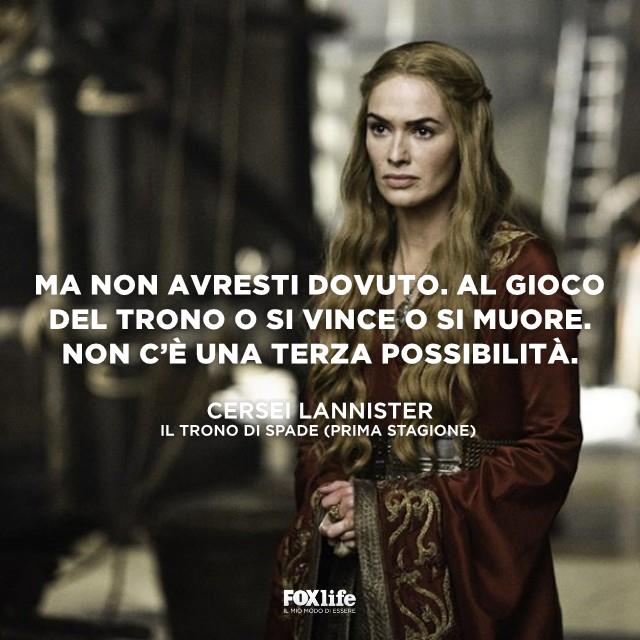Citazione Cersei Lannister Cersei Lannister durante una scena