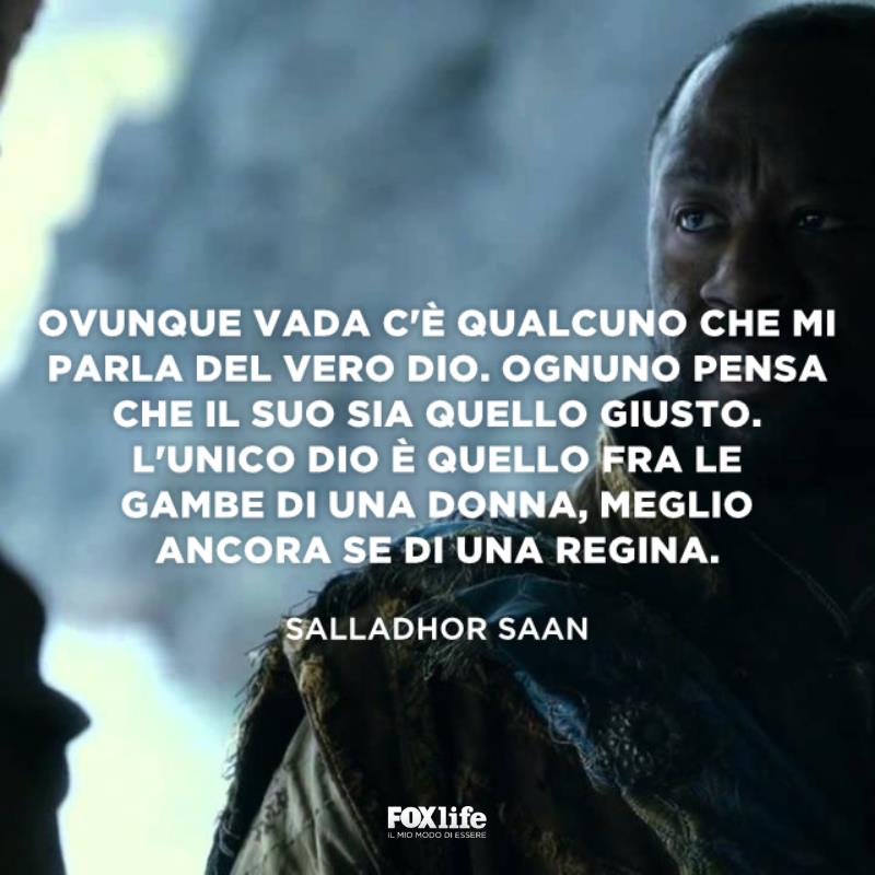 Frase Saan Saan in una scena della serie