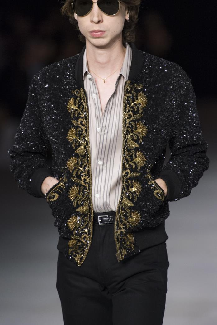 Bomber di perline e paillettes di Celine Bomber di perline e paillettes per la PE 2020