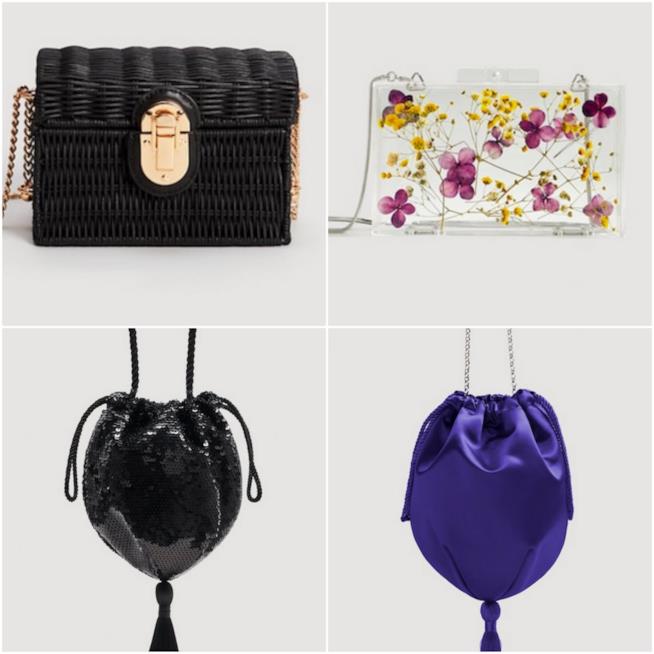 Mango clutch Collage di clutch e pochette Mango