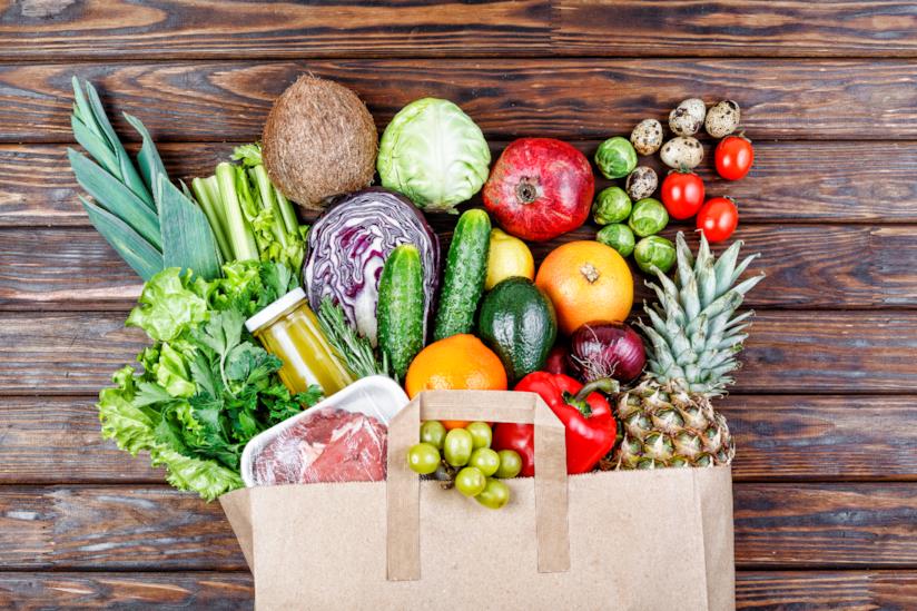 Spesa sana Busta con frutta e verdura