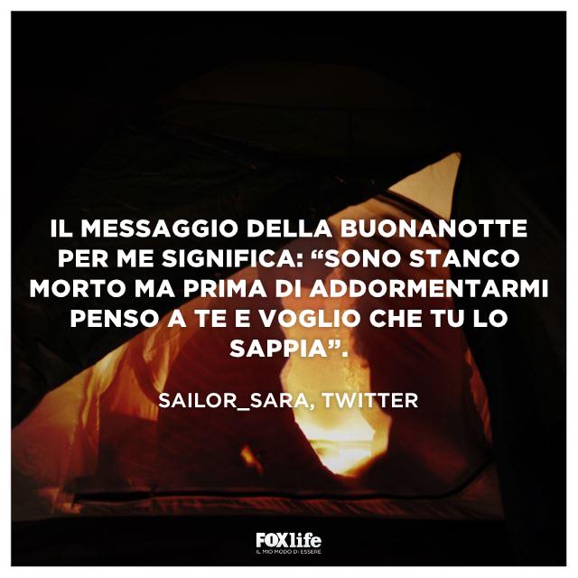 Citazione di Sailor Sara Coppia in una tenda da campeggio