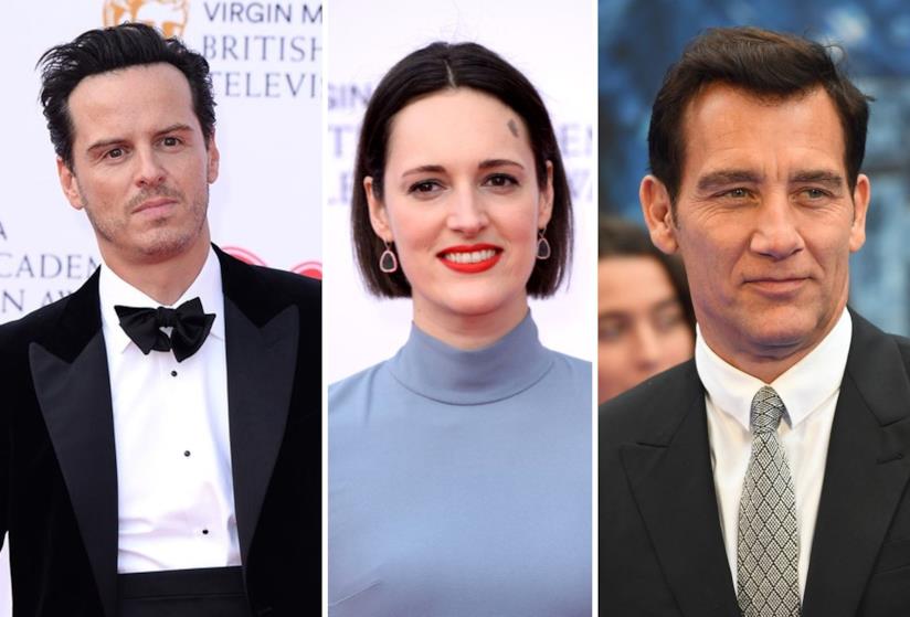 Andrew Scott, Phoebe Waller-Bridge e Clive Owen Gli attori Andrew Scott, Phoebe Waller-Bridge e Clive Owen
