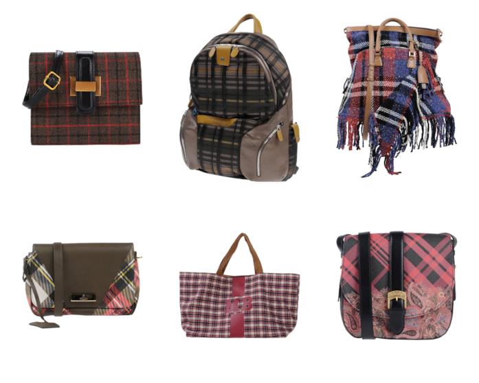 Borse fantasia tartan di moda per l'A/I 2018-2019 A quadretti scozzesi, le borse tartan per l'autunno 2018