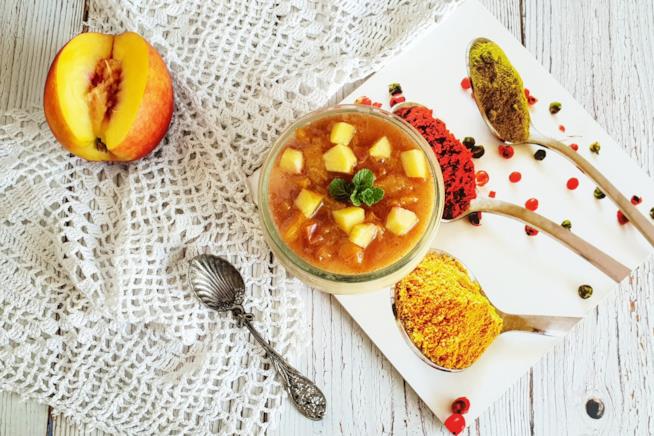 Crema di pesche Barattolino con purea di frutta
