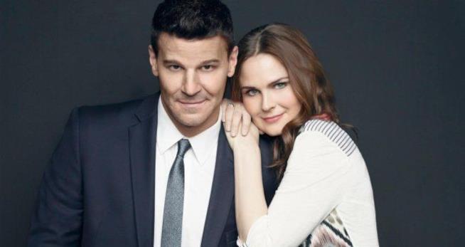 Bones: la storia d'amore tra Booth e Brennan Un'immagine promozionale da Bones