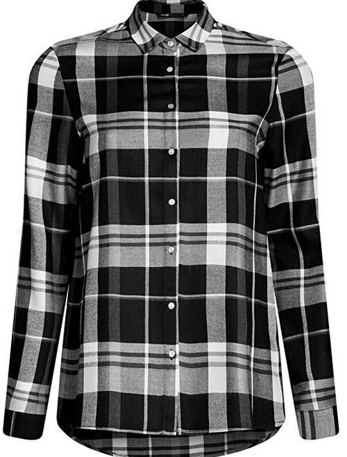 Camicetta a scacchi nera Una camicia a scacchi nera