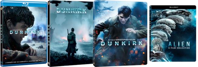 Dunkirk e Alien Home Video Edizioni home video di Dunkirk e Alien