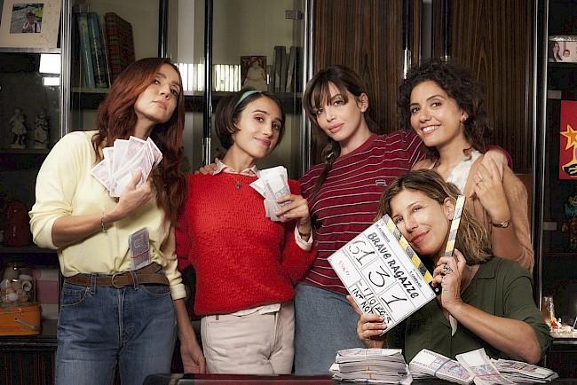 Le protagoniste di Brave ragazze, film diretto da Michela Andreozzi Una immagine del cast del film Brave ragazze