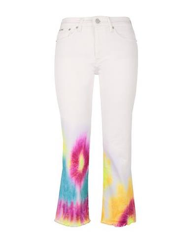Jeans bianchi alla caviglia