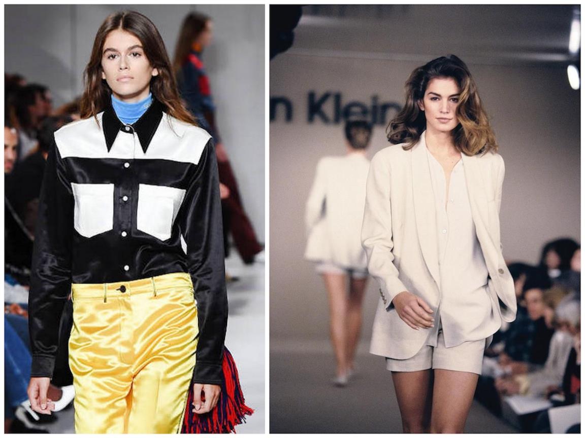 Kaia Gerber in passerella come sua madre Cindy Crawford