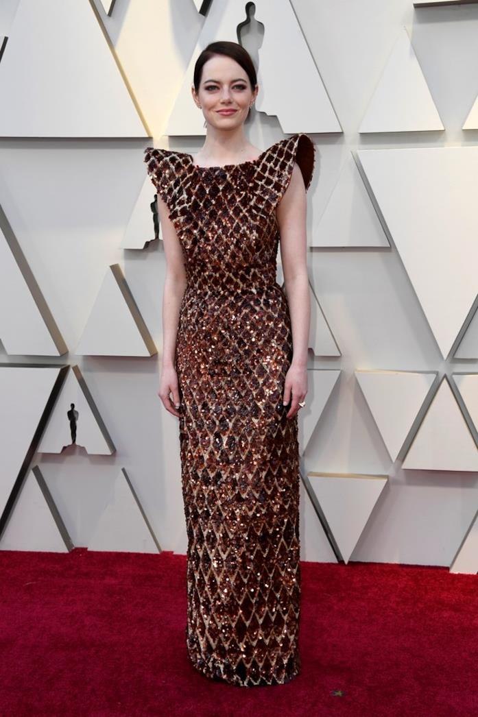 Emma Stone Emma Stone sul red carpet degli Oscar 2019