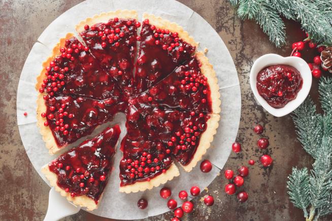 Torte di Natale Una crostata natalizia