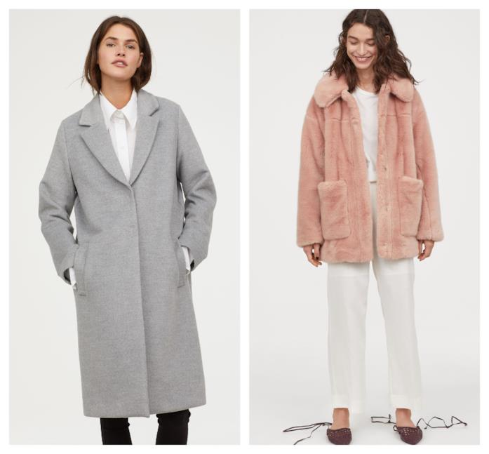 Cappotto in misto lana e finta pelliccia di moda per l'A/I 2018-19 Cappotti di tendenza per l'autunno inverno 2018-19