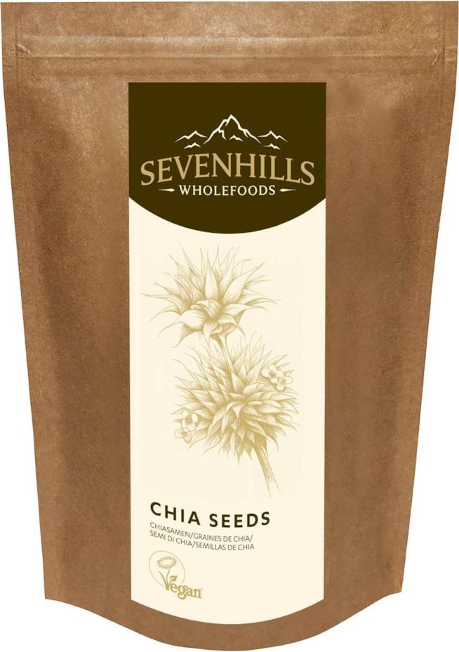 Semi di chia crudi Scatola semi di chia