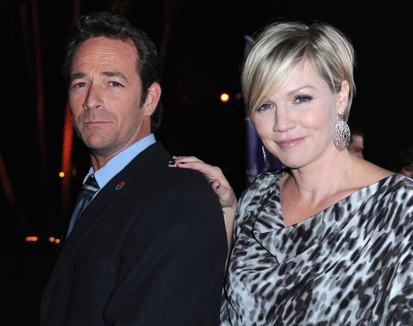 Beverly Hills 90210, Jennie Garth e il segno di Luke Perry Luke Perry e Jennie Garth
