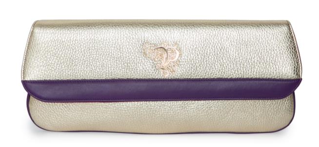 Clutch metallizzata di tendenza per l'autunno 2018 Borsa clutch metal di moda per l'autunno 2018