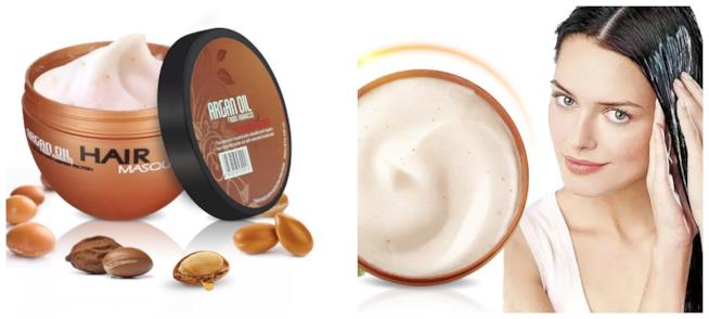 Maschera Argan Collage di foto della maschera all'argan