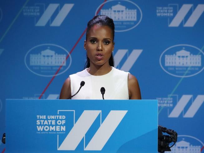 La protagonista di Scandal alla Casa Bianca con la first lady per lo United State of Women Summit