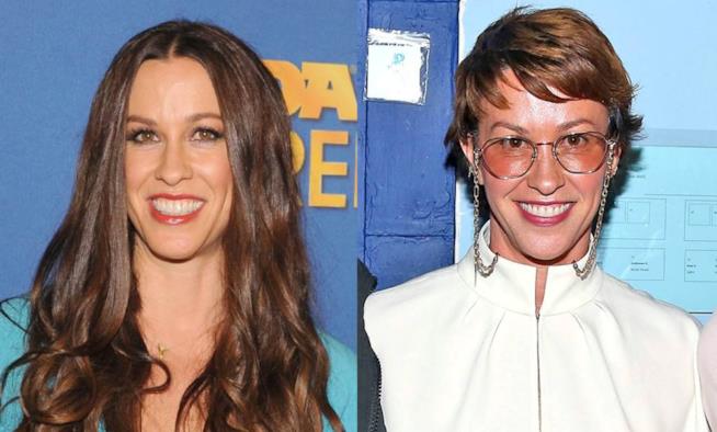 Alanis Morissette ha un nuovo look Alanis Morissette con il vecchio e il nuovo look