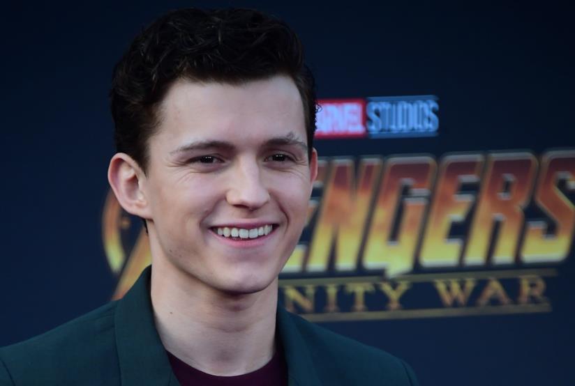 Tom Holland ad un evento per Avengers: Infinity War L'attore britannico Tom Holland