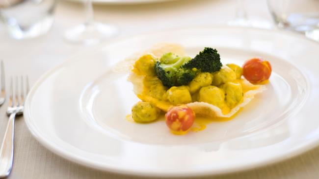Gnocchi allo zafferano Gnocchi allo zafferano e panna