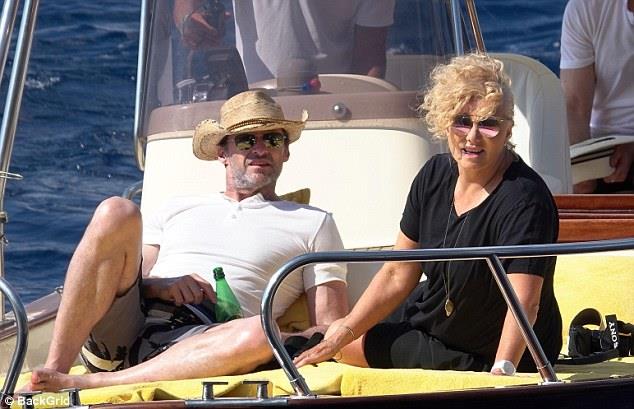 Hugh Jackman e Deborra-Lee Furness a Capri Hugh Jackman e Deborra-Lee Furness
